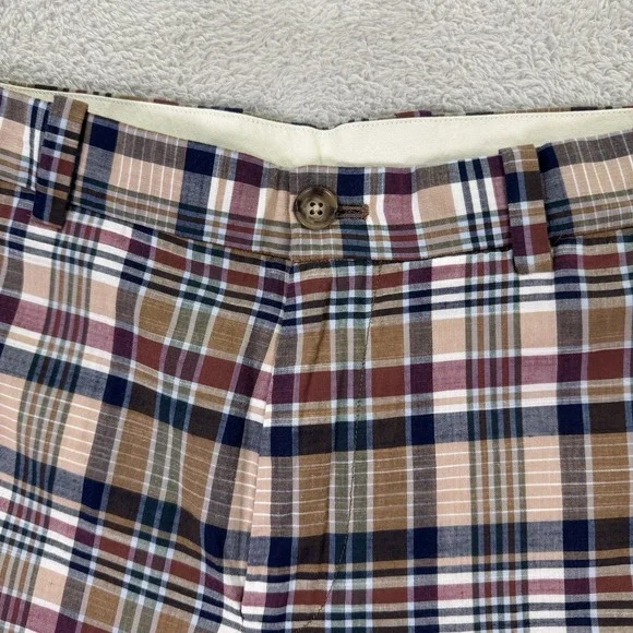 NEW Brooks Brothers Mens 34x32 Indian Madras Plaid Golf Pants Cotton Patchwork - Picture 4 of 12